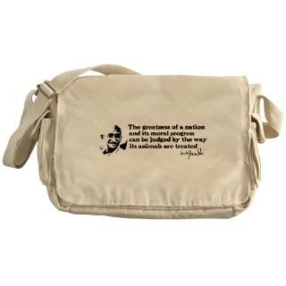 Gandhi   Animals Messenger Bag for $37.50