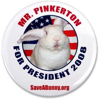 Mr Pinkerton 3.5 Button  Mr Pinkerton  Mr. Pinkerton For President