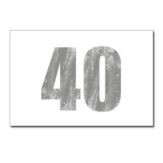 40 Gifts  40 Postcards  Stonewashed 40th Birthday Postcards