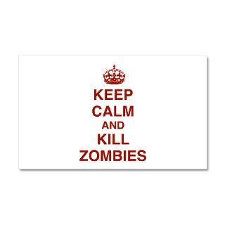 And Wall Decals  Keep Calm And Kill Zombies 38.5 x 24.5 Wall Peel