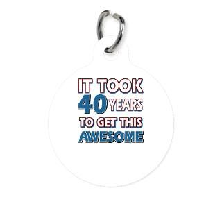 40 Year Old birthday gift ideas Pet Tag by Swagteez