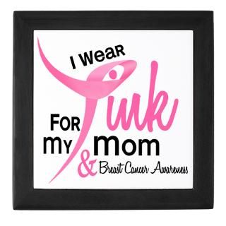 Wear Pink For My Mom 41 Keepsake Box