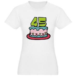 45 Year Old Birthday Cake Jr. Jersey T Shirt