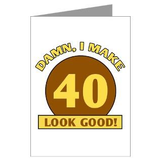 40 Gifts  40 Greeting Cards  40th Birthday Gag Gift Greeting Card