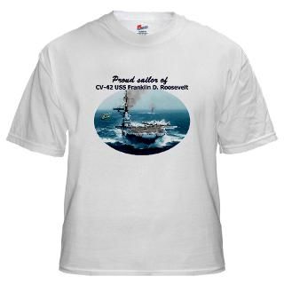 shirts  CV 42 Franklin Roosevelt White T Shirt