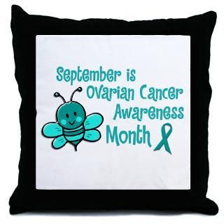 Support Ovarian Cancer Awareness Month Teal Pillows Support Ovarian