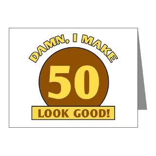 50 Gifts > 50 Note Cards > 50th Birthday Gag Gift Note Cards (Pk of