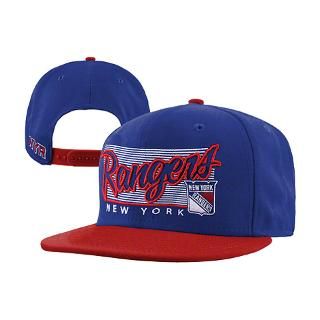 New York Rangers 47 Brand Kelvin Adjustable Snapback Flat Brim Hat