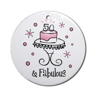 50 Gifts > 50 Home Decor > Fabulous 50 Ornament (Round)