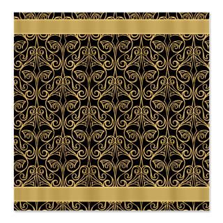 Black And Gold Shower Curtains  Custom Themed Black And Gold Bath