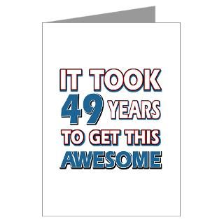 49 Year Old birthday gift ideas Greeting Cards (Pk