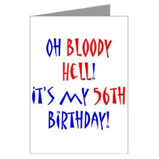 56 bloody hell Greeting Card