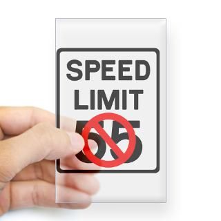No More 55 MPH Rectangle Decal for $4.25