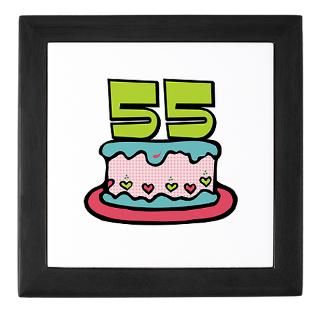 55 Gifts  55 Home Decor  55th Birthday Cake Keepsake Box