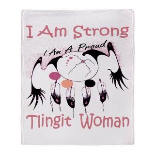 Strong Tlingit Woman Stadium Blanket for $59.50