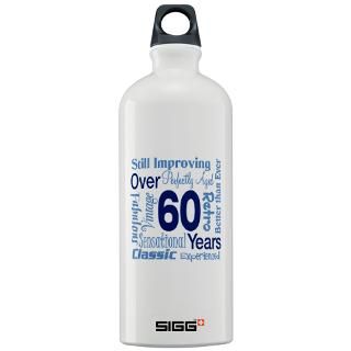 Over 60 years 60th Birthday Sigg Water Bottle for $32.00