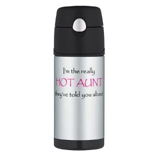Aunt Gifts  Aunt Drinkware  Hot Aunt Thermos Bottle (12 oz)