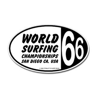 World Surfing Championship 66 Oval Sticker