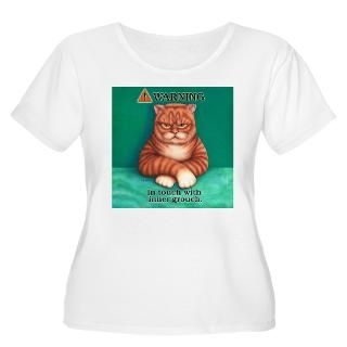 Grouch Womens Plus Size Scoop Neck T Shirt