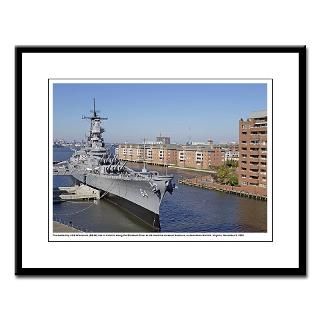 USS Wisconsin BB 64 Framed Print
