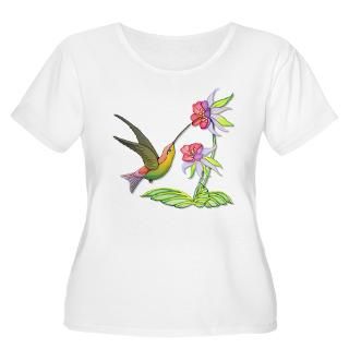 Hummingbird Flight Plus Size T Shirt by sojournnorth