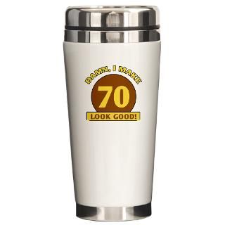 70 Gifts  70 Drinkware  70th Birthday Gag Gift Travel Mug