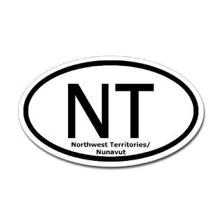 northwest territories nunavut nt oval sticker $ 4 74
