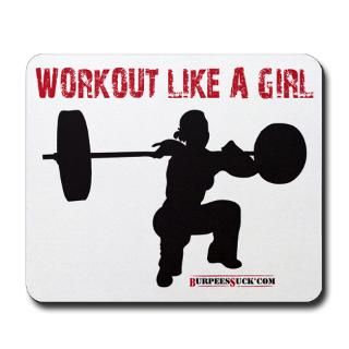 Workout Like A Girl Organic Womens Fitted T Shirt