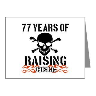 77 years of raising hell note cards pk