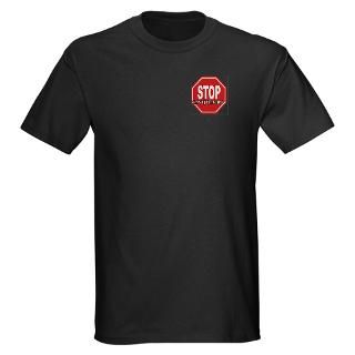 STOP SNITCHING Black T Shirt   PREMIUM POCKET LOGO