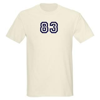 Baseball T shirts  Number 83 Ash Grey T Shirt