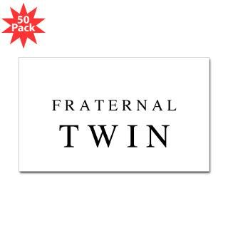 fraternal twin rectangle sticker 50 pk $ 83 99