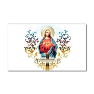 Sacred Heart Jesus Stickers  Car Bumper Stickers, Decals