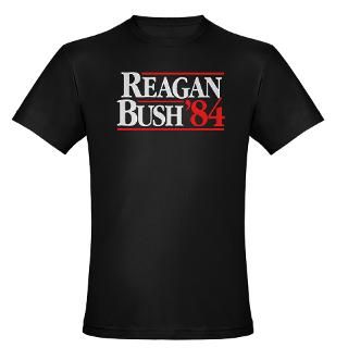 Reagan Bush 84 Campaign Organic Mens Fitted T Sh