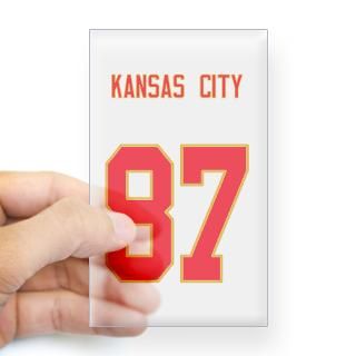 Chiefs player 87 Rectangle Decal for $4.25