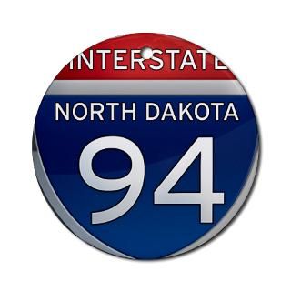Interstate 94   North Dakota Ornament (Round) for $12.50