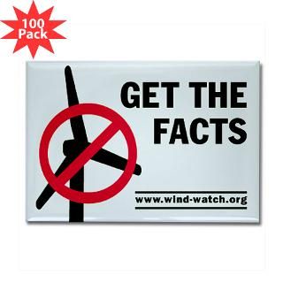 Get the Facts Rectangle Magnet (100 pack)  National Wind Watch Online