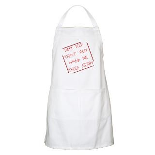 here s your sign bbq apron $ 35 98