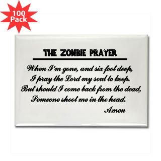 Kitchen and Entertaining  Zombie Prayer Rectangle Magnet (100 pack