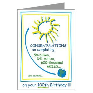 Gifts  Greeting Cards  100th Birthday Greeting Card