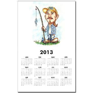 gone fishing design calendar print $ 10 98