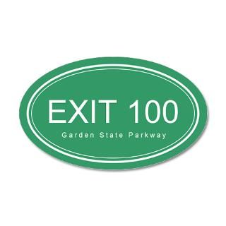 100 Gifts  100 Wall Decals  GSP Exit 100 20x12 Oval Wall Peel
