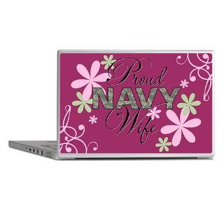 Gifts > Laptop Skins > Proud Navy Wife Camo Laptop Skins