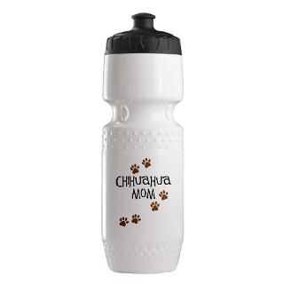 Art Gifts  Art Water Bottles  Chihuahua Mom Trek Water Bottle