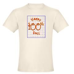 100th Day of School Celebration T Shirt Organic Mens Fitted T Shirt