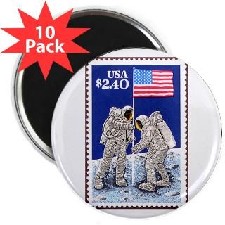 US Flag on Moon Apollo 11  Space   Astronomy Gifts  T shirts, Posters
