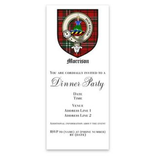 Morrison Clan Crest Tartan Invitations by Admin_CP4567472  507104772