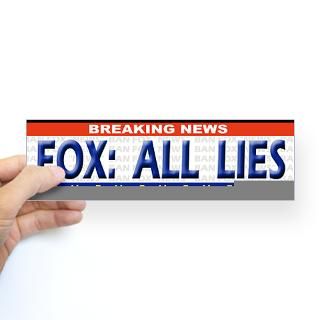 Fox News Lies Stickers  Car Bumper Stickers, Decals