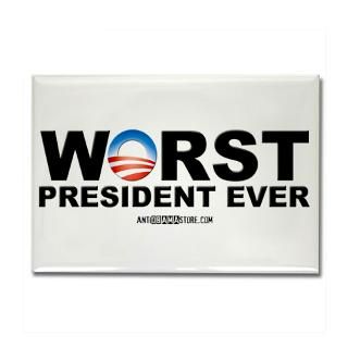 Worst President Ever Rectangle Sticker 50 pk)