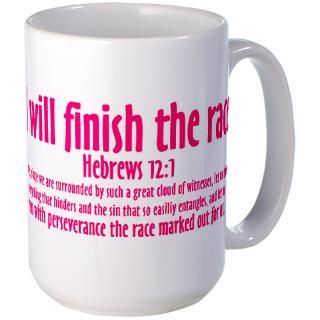 Will Finish the Race Hebrews 121 Coffee Mug for $18.50